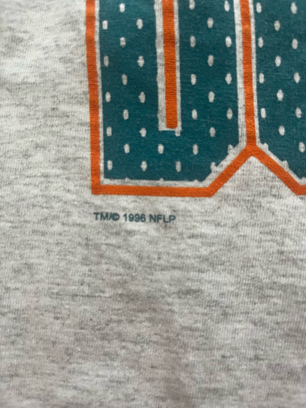 Gray Miami Dolphins Crewneck Tee - Picture 3 of 5